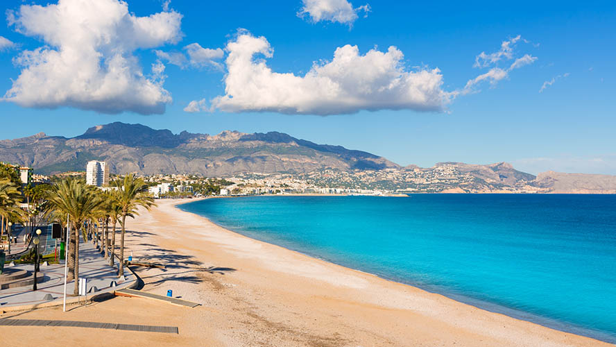 Valencia city beaches and promenade